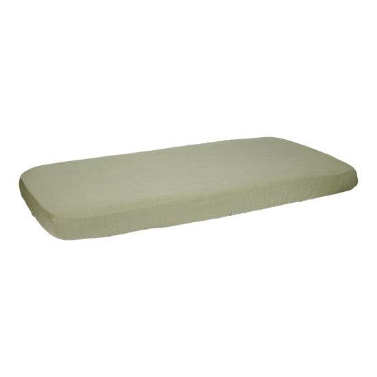 Bild von Spannbetttuch Wiege Pure Olive 40x80cm