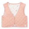 Bild von Reversible gilet muslin Flower Pink / White Meadows - 98/104