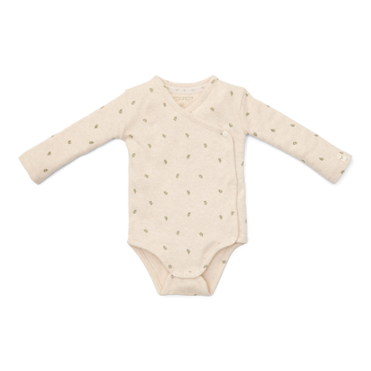 Bild von Langärmeliger Wickelbody Green Leaves - 44 (NOOS)