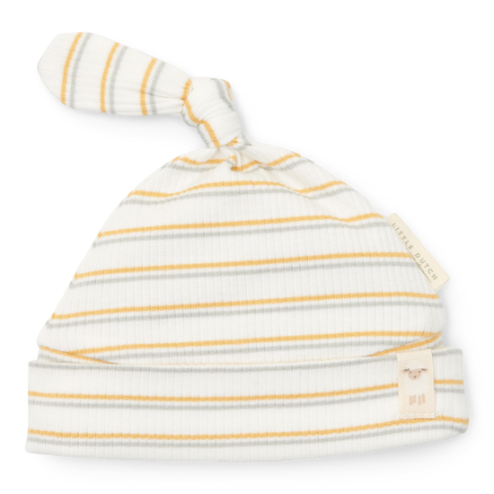 Bild von Mütze mit Knopf Multi stripe - Size 2 - 3-6 M (NOOS)