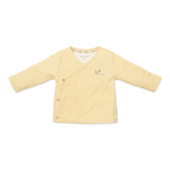 Bild von T-shirt langärmelig wrap Warm Yellow check - 74 (NOOS)