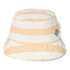 Bild von Reversible sun hat Honey Stripes / Ocean Dreams Blue -  size 2 (86/92 - 98/104)