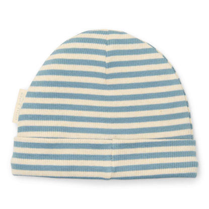 Bild von Babymütze Stone Blue Stripe - Grösse 1 - 0-3 Monate (NOOS)