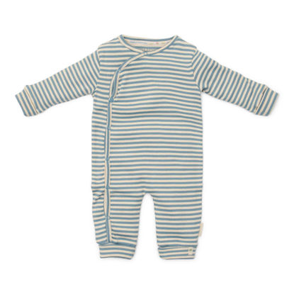 Bild von Strampler Stone Blue Stripe - 56