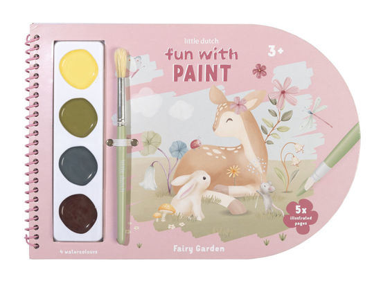 Bild von Malbuch mit Farbkasten Fairy Garden