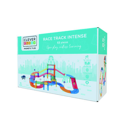 Bild von Cleverclixx Autobahn-Bausatz in Knallfarben 65 Teile