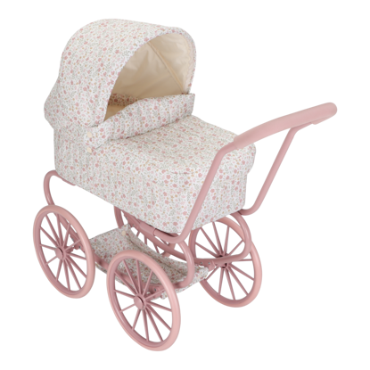 Bild von Puppen Buggy aus Metall vintage