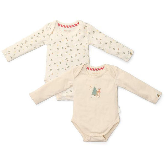 Bild von 2-pack bodysuit long sleeves Little Christmas - 62/68