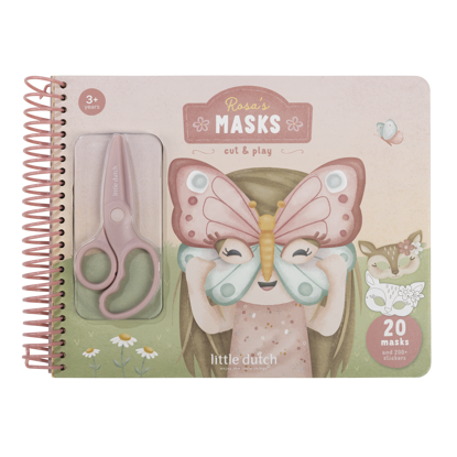 Bild von Bastelbuch mit Schere Rosa