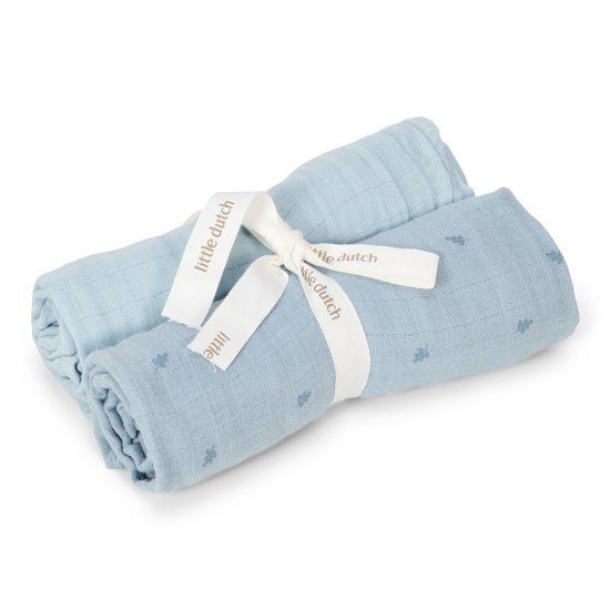 Bild von Swaddles muslin  70x70 - Pure Denim Blue
