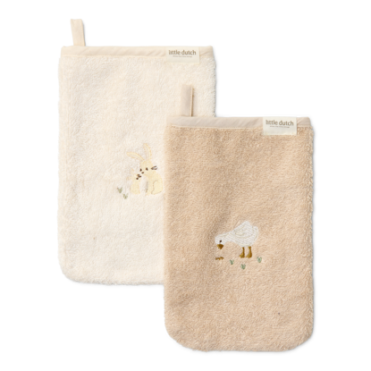 Bild von Waschhandschuhe Set embroidered - Baby Bunny