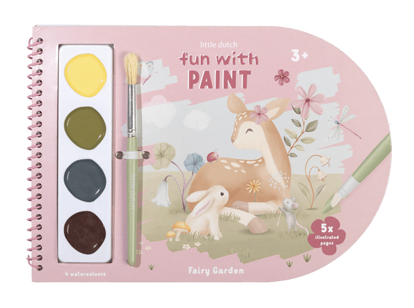 Bild von Malbuch mit Farbkasten Fairy Garden