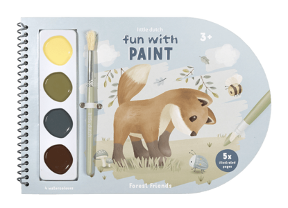 Bild von Malbuch mit Farbkasten Forest Friends