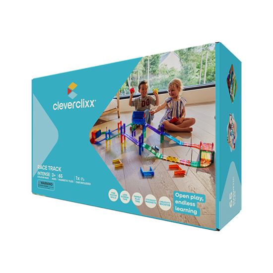 Bild von Cleverclixx Autobahn-Bausatz in Knallfarben 65 Teile