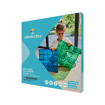 Bild von Große Grundplatten Blau Grün | 2 Teile