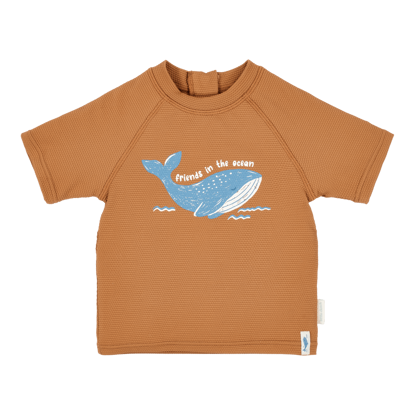Bild von Short Sleeve Swim Shirt Sunny Brown - 74/80