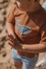 Bild von Short Sleeve Swim Shirt Sunny Brown - 74/80