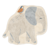 Bild von Teppich Elefant - Grau