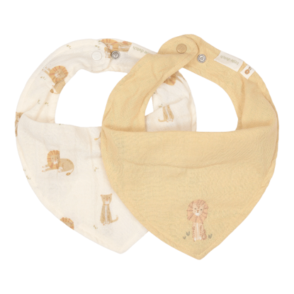 Bild von 2er-Pack Bandana-Lätzchen - Gelb - Safari Leo