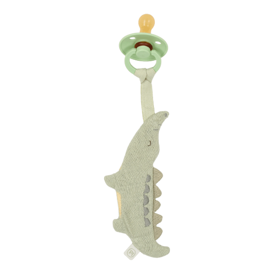 Bild von Schnullertuch Krokodil - Grün