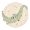 Bild von Teppich Krokodil - Grün
