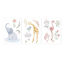Bild von Wandsticker-Set – Blooming Safari - A3