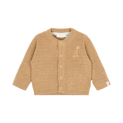Bild von Newborn NOOS Safari Freunde Gestrickte Wickeljacke Soft Tan 44