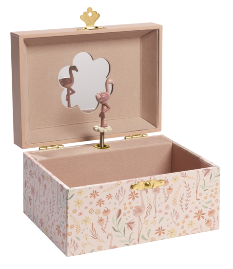 Bild von Schmuckdose mit Musik Flamingo Safari