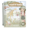 Bild von Stickerbuch Zahlen Safari Rosa