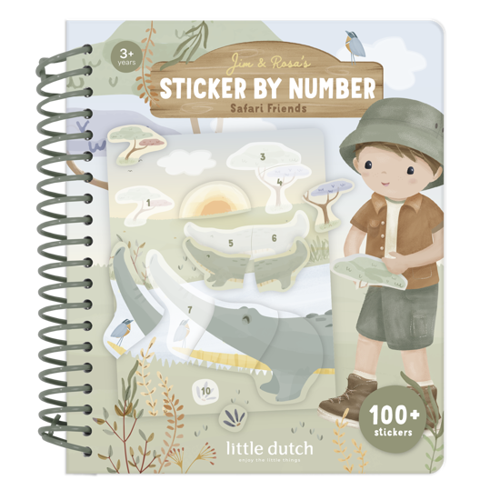 Bild von Stickerbuch Zahlen Safari Jim